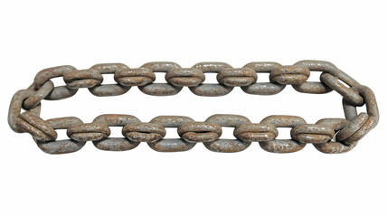 Obraz premium chain isolated on white background