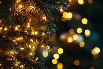 Sparkling illumination and fantastic winter-like scenery.