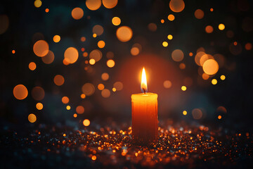 Sparkling illumination and fantastic winter-like scenery.