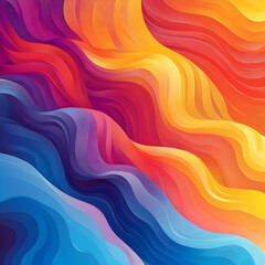 Obraz premium Abstract Wavy Background Illustration