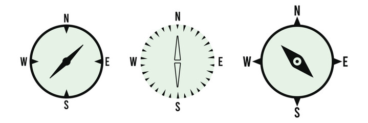 Compass icon isolated on white background © RadiantForms