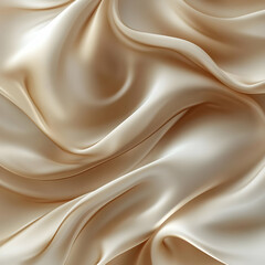 Fototapeta premium Beige Silk Drape 3D Render