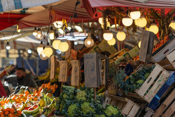 Marché à Palerme en Sicile