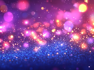 Obraz premium Glimmering Blue Purple Glitter Abstract Background
