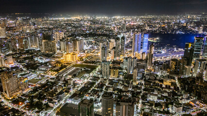 Nighttime Aerial Shot of Ortigas