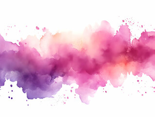 Obraz premium Pink Purple Watercolor Abstract Background