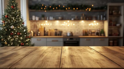 Blurred christmas lights background. De focused Light