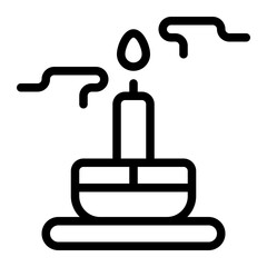 Candle Line Icon