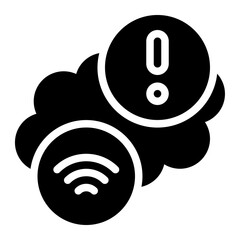 Cloud Server Solid Icon