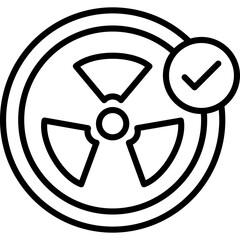 Fototapeta premium Radiation Icon