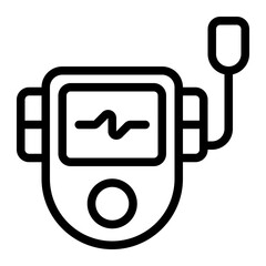 Health Attack Line Icon