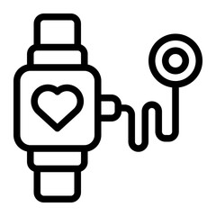 Smartwatch Line Icon