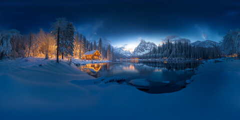 Christmas season VR 8K VR 360 Equirectangular Seamless panorama