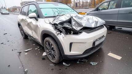 Vehicle damage assessment and safety inspection after urban accidents