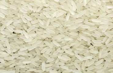 A close up of white rice