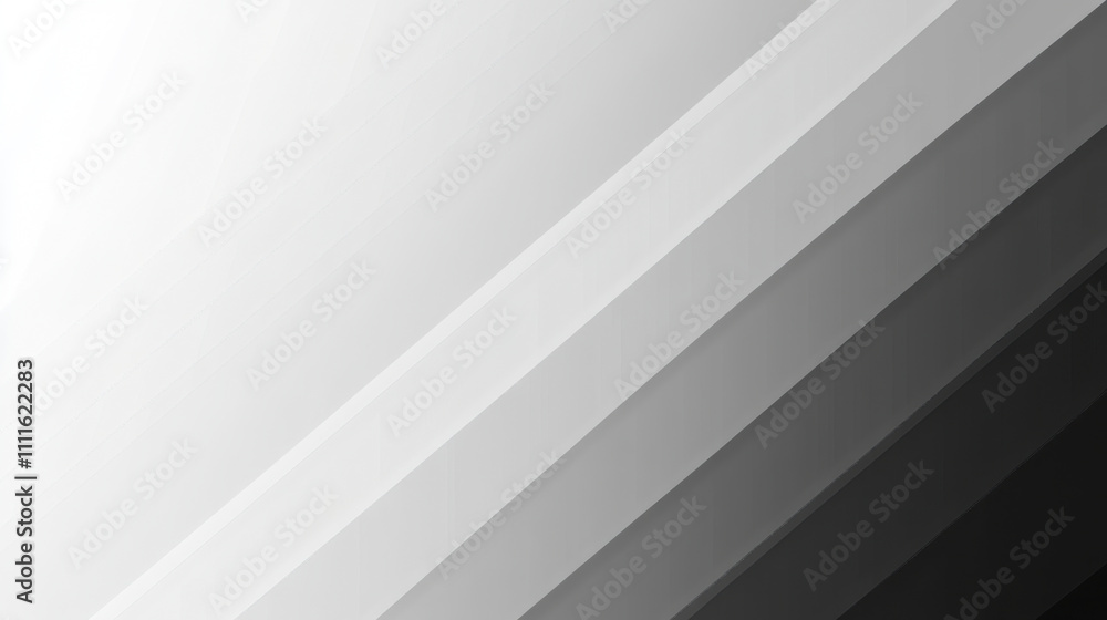 Poster minimalist grey to white gradient with faint grain texture, creating serene and modern aesthetic. id
