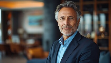 Fototapeta premium mature 50 year old confident professional manager