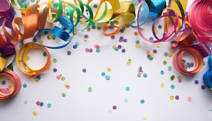 streamers and confetti