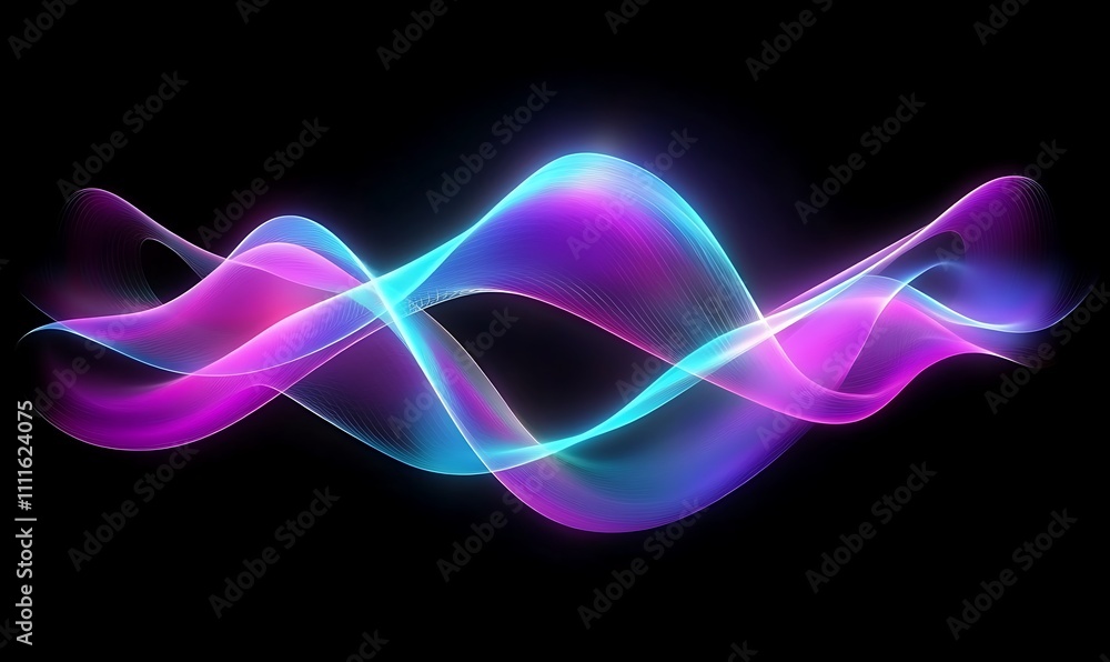 Poster abstract background with 3d wave modern business technology wave wallpaper generative ai