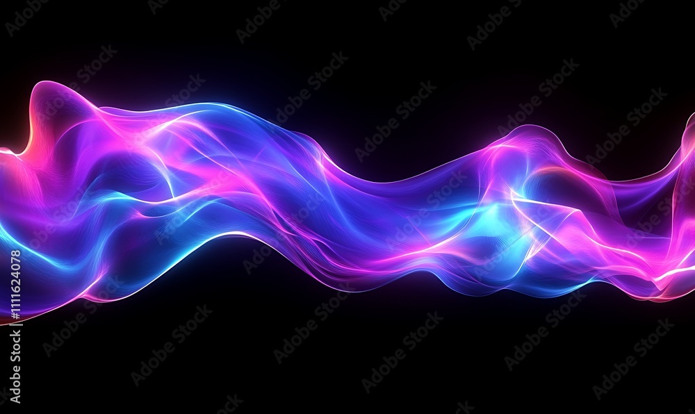 Poster abstract background with 3d wave modern business technology wave wallpaper generative ai