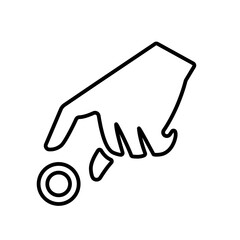 Investment icon in line style