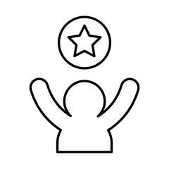 Award icon in line style