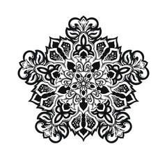 star flower ornament on a white background