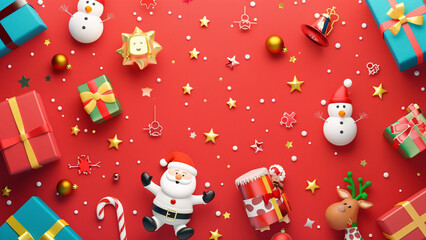 Fototapeta premium a playful christmas featuring a bright background 