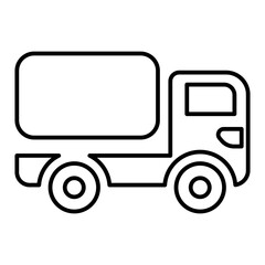 Truck icon in line style