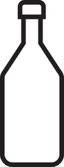 Beverage Bottle Line Icon
