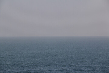 Obraz premium Landscape of Sahara desert with Atlantic ocean meets, Mauritania, West Africa