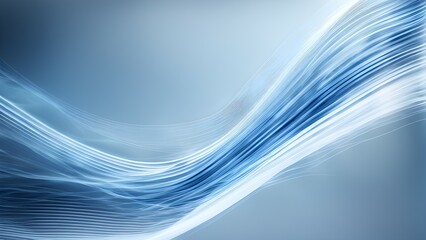 Abstract blue wave design with smooth lines and gradients, evoking a sense of calm and flow.
