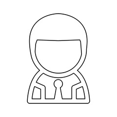 Boy icon in line style