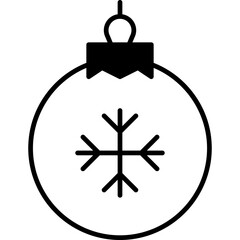 Fototapeta premium christmas ball, snow, snowflake, winter Icon