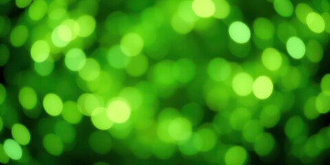Obraz premium Abstract green bokeh lights background for holiday season celebration concept, celebration, festive