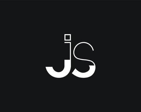 Creative letter JS logo design for company