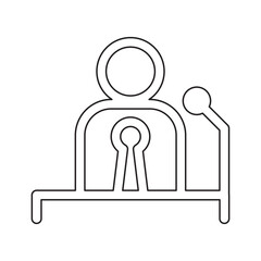 Speech icon in line style