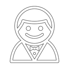Actor icon in line style