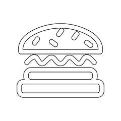 Hamburger icon in line style