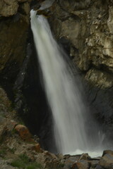 Obraz premium Awesome Tsambagarav waterfall in Western Mongolia