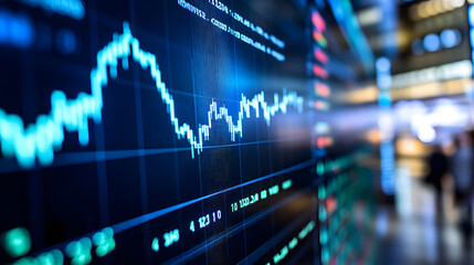 A bar graph displaying the performance of individual stocks within a portfolio, with some stocks showing gains and others recording losses.