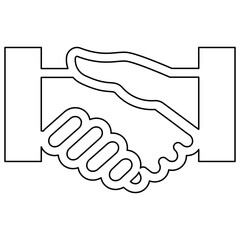 deal icon in line style