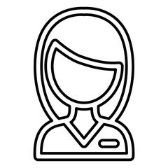 Real estate agent icon in line style
