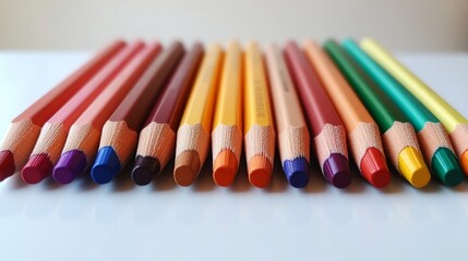 Naklejka premium pencil Colors isolated on white background 