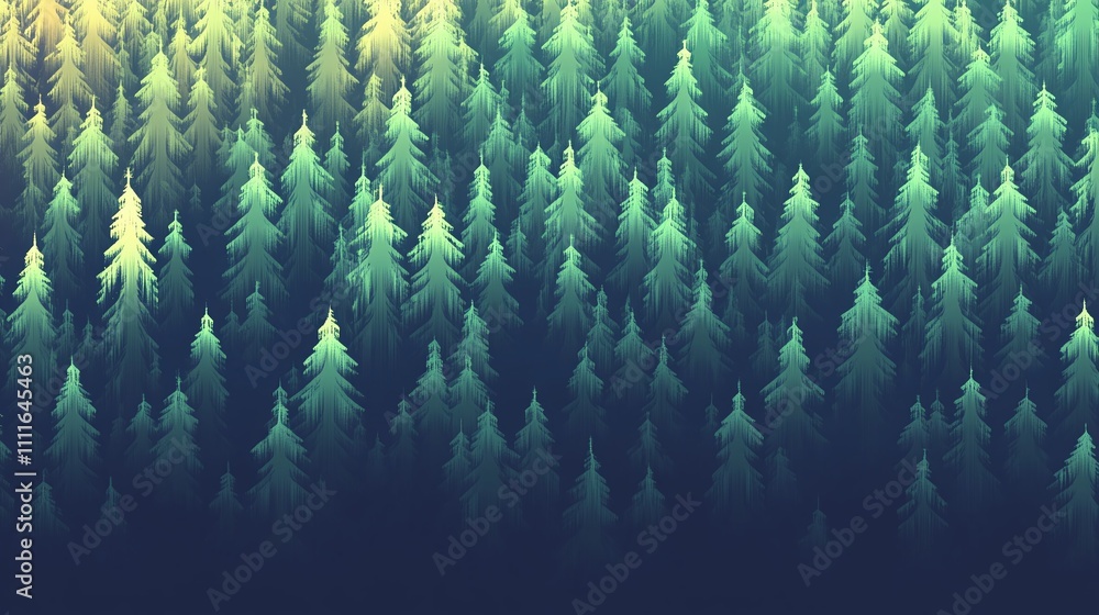 Poster cellular automata patterns that evolve into organic growth forms featuring gradient transitions from