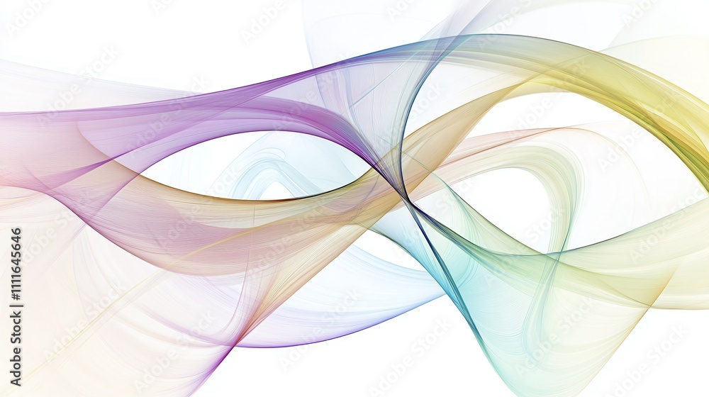 Poster chaos theory attractors creating complex geometric arrangements in color