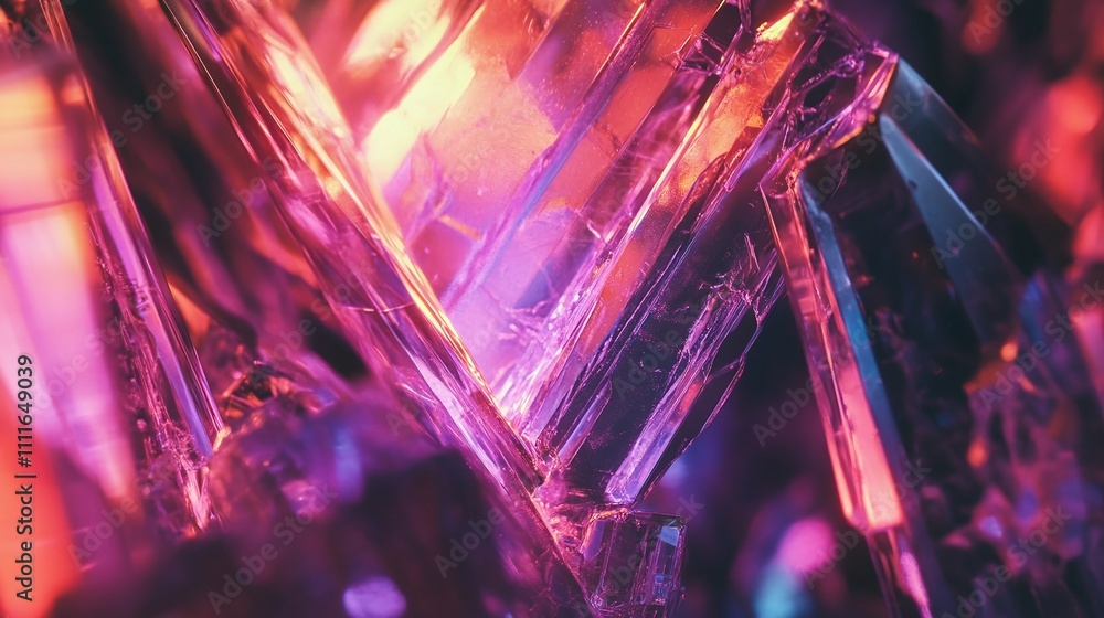 Aufkleber mineral crystal structures viewed through polarized light creating abstract patterns in unexpected n