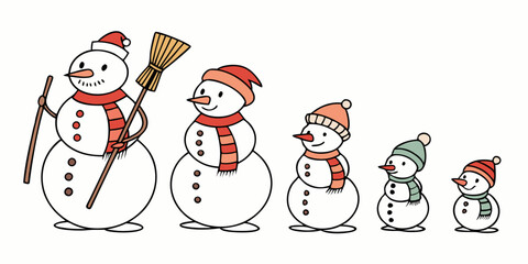snowman with a broom