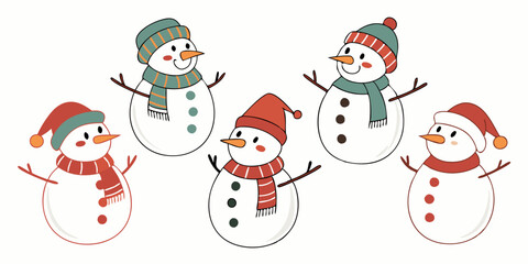 christmas snowman set