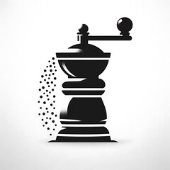 Fototapeta premium A stylized graphic of a pepper grinder.